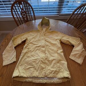The North Face Women’s Yellow Rain Jacket - M Pit Vents Packable Stow Pocket